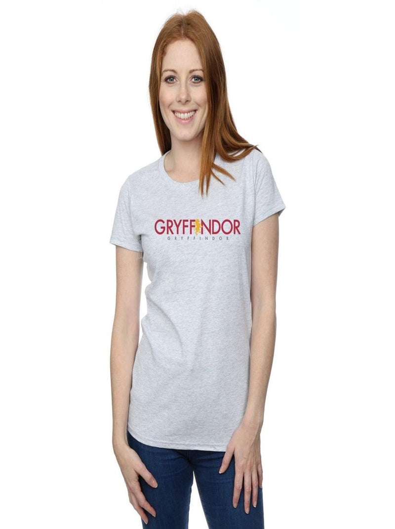 Harry Potter - T-shirt GRYFFINDOR Gris chiné - Kiabi