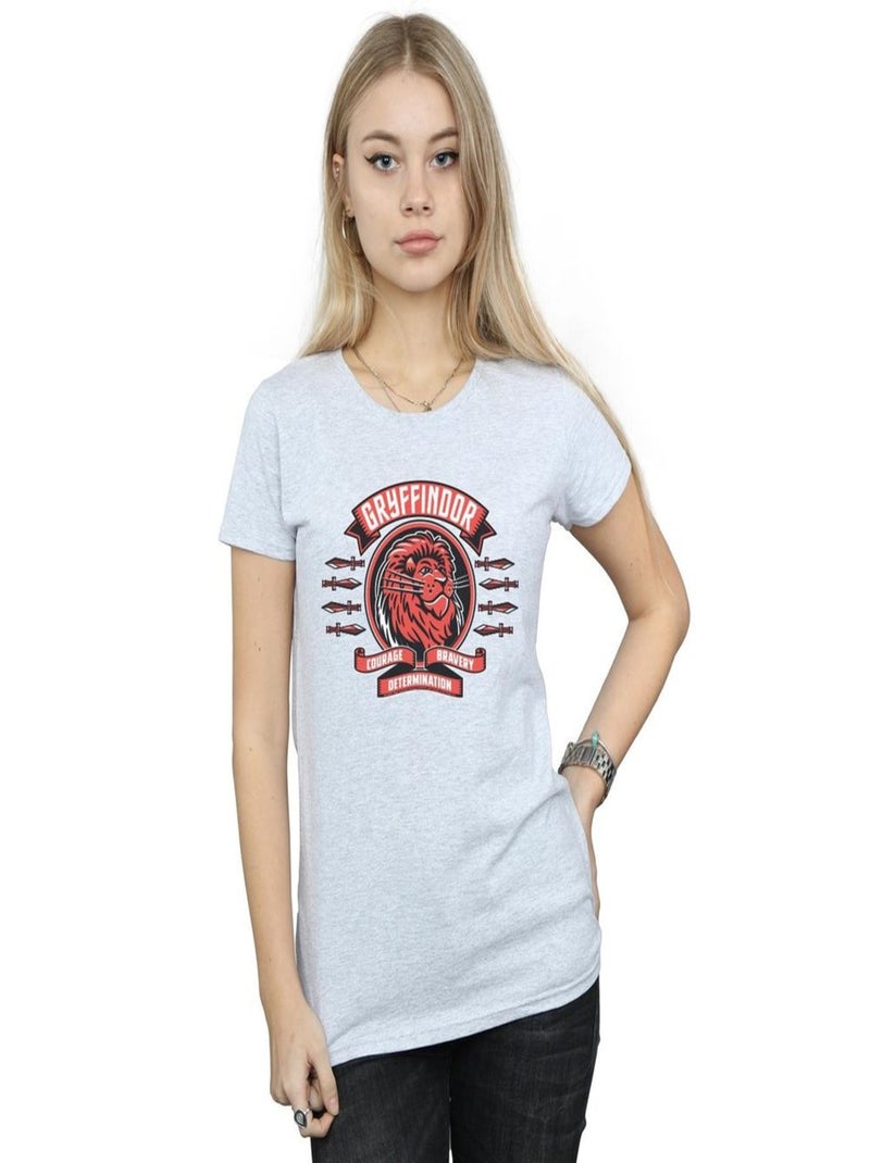 Harry Potter - T-shirt GRYFFINDOR Gris chiné - Kiabi