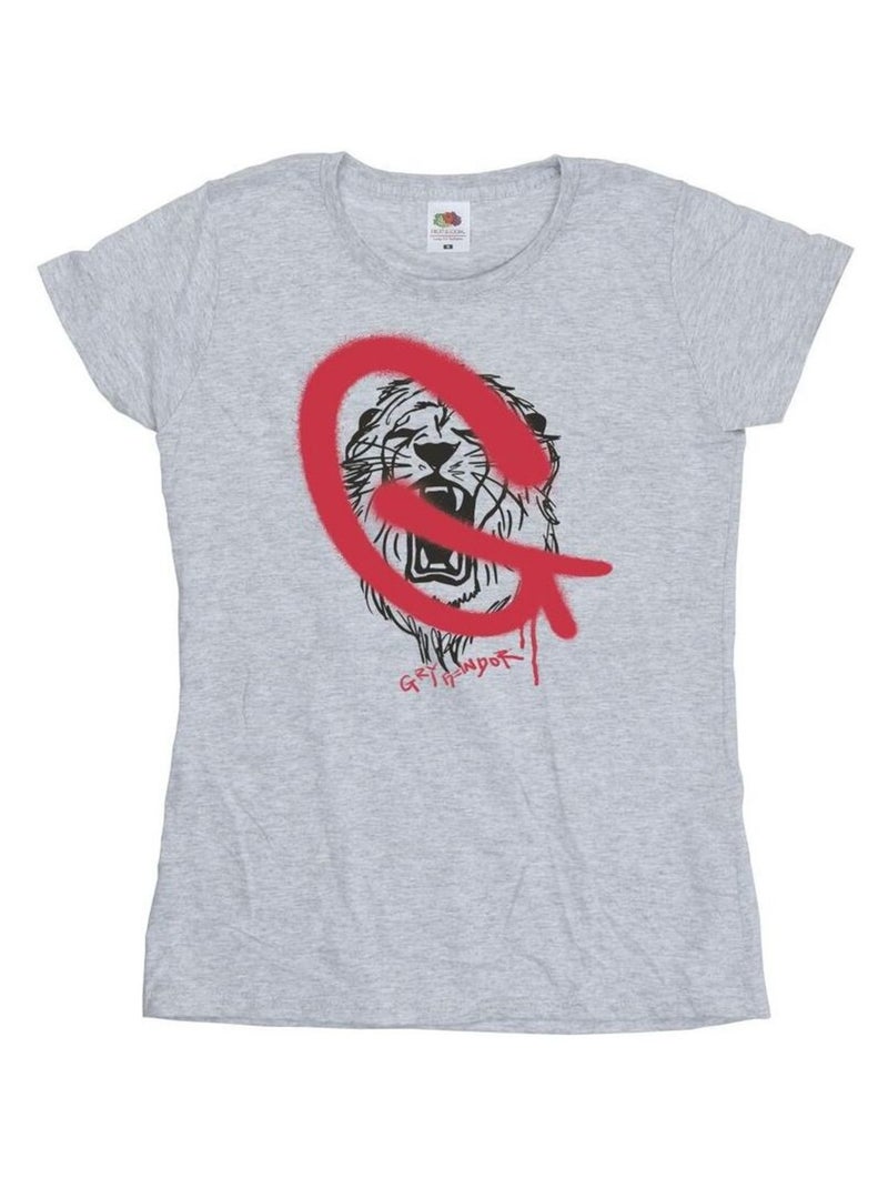 Harry Potter - T-shirt GRYFFINDOR Gris chiné - Kiabi