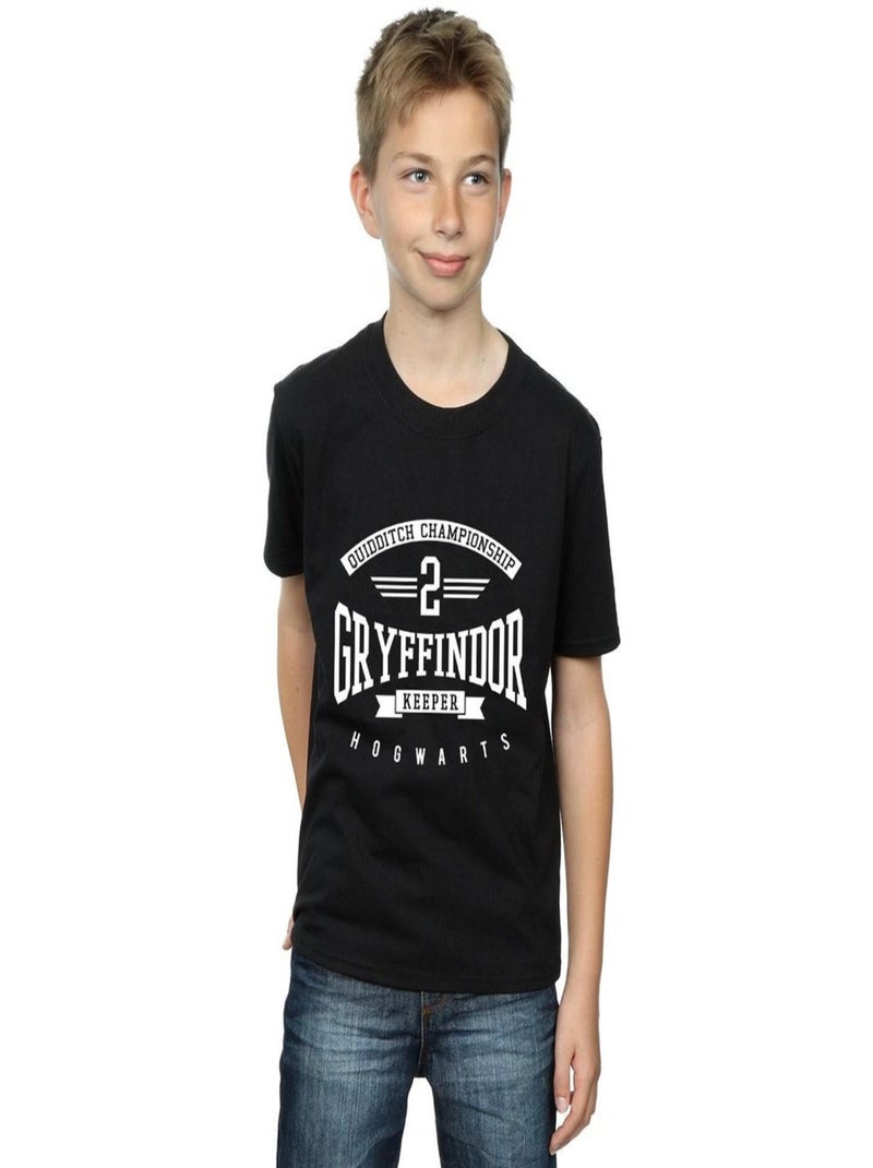 Harry Potter - T-shirt GRYFFINDOR KEEPER Noir - Kiabi