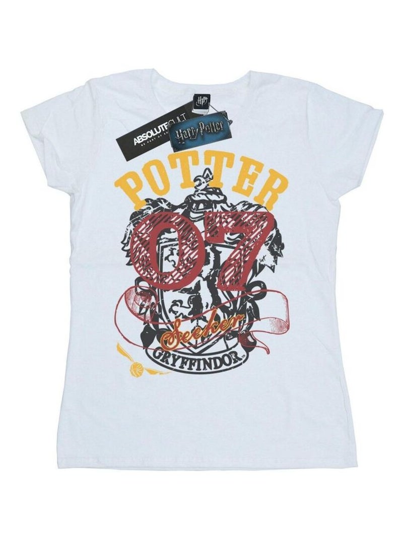 Harry Potter - T-shirt GRYFFINDOR SEEKER Blanc - Kiabi
