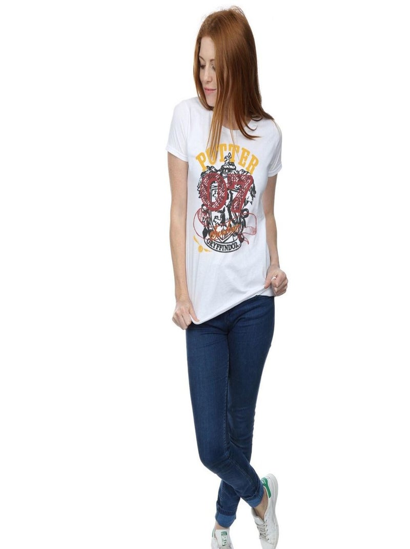 Harry Potter - T-shirt GRYFFINDOR SEEKER Blanc - Kiabi