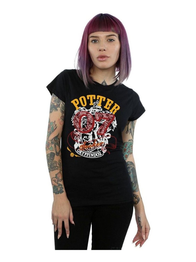 Harry Potter - T-shirt GRYFFINDOR SEEKER Noir - Kiabi