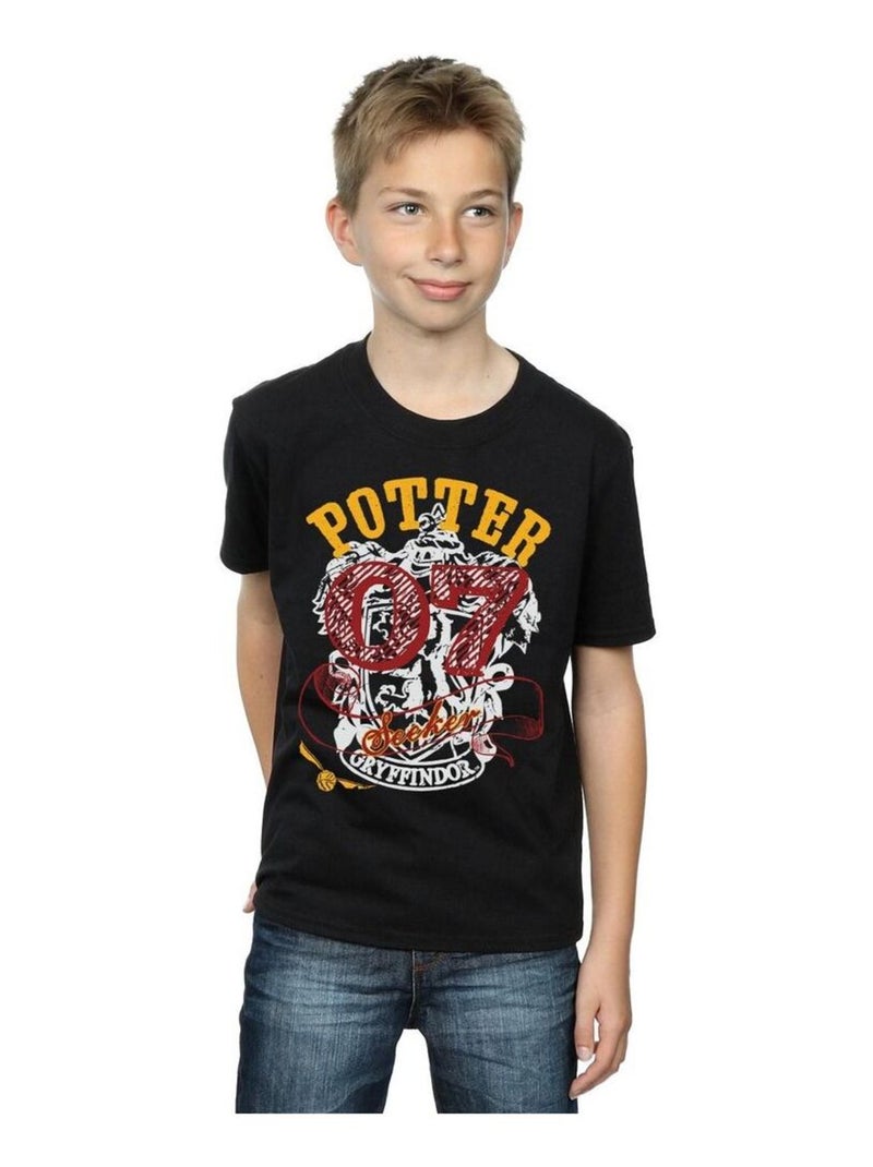 Harry Potter - T-shirt GRYFFINDOR SEEKER Noir - Kiabi