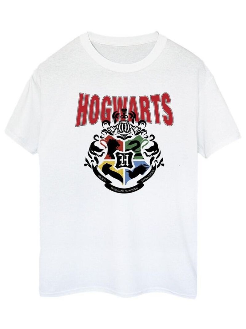 Harry Potter - T-shirt HOGWARTS Blanc - Kiabi