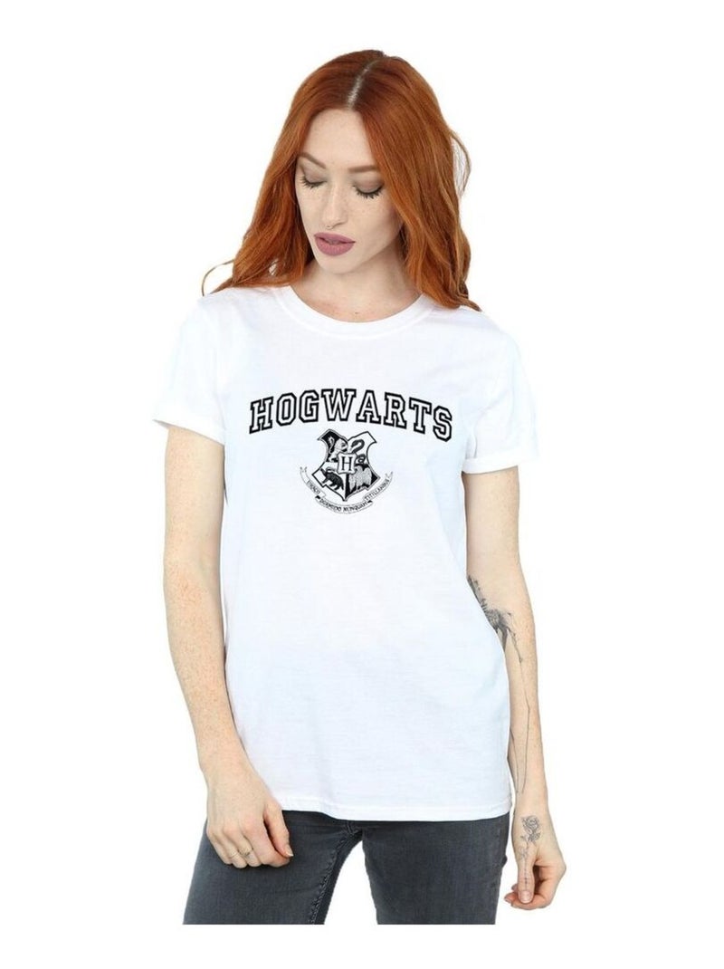 Harry Potter - T-shirt HOGWARTS Blanc - Kiabi