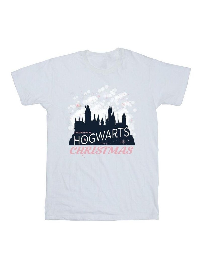 Harry Potter - T-shirt HOGWARTS Blanc - Kiabi
