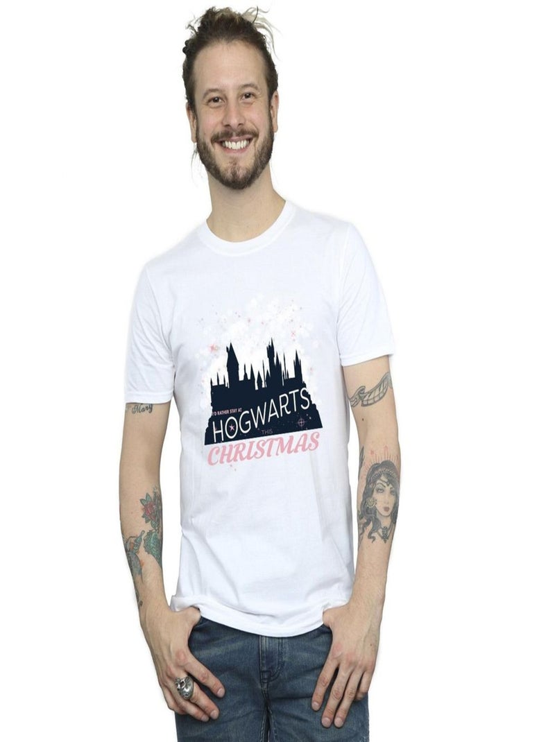 Harry Potter - T-shirt HOGWARTS Blanc - Kiabi