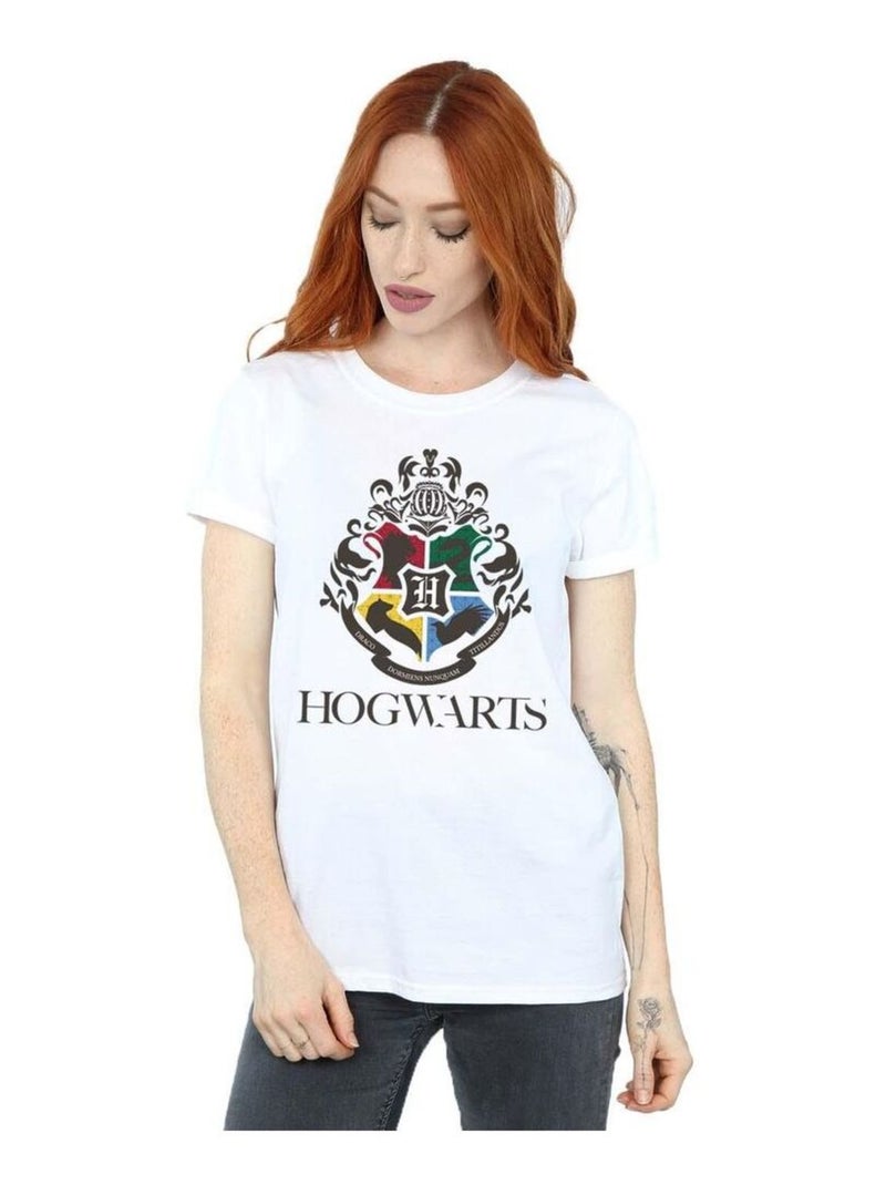 Harry Potter - T-shirt HOGWARTS Blanc - Kiabi