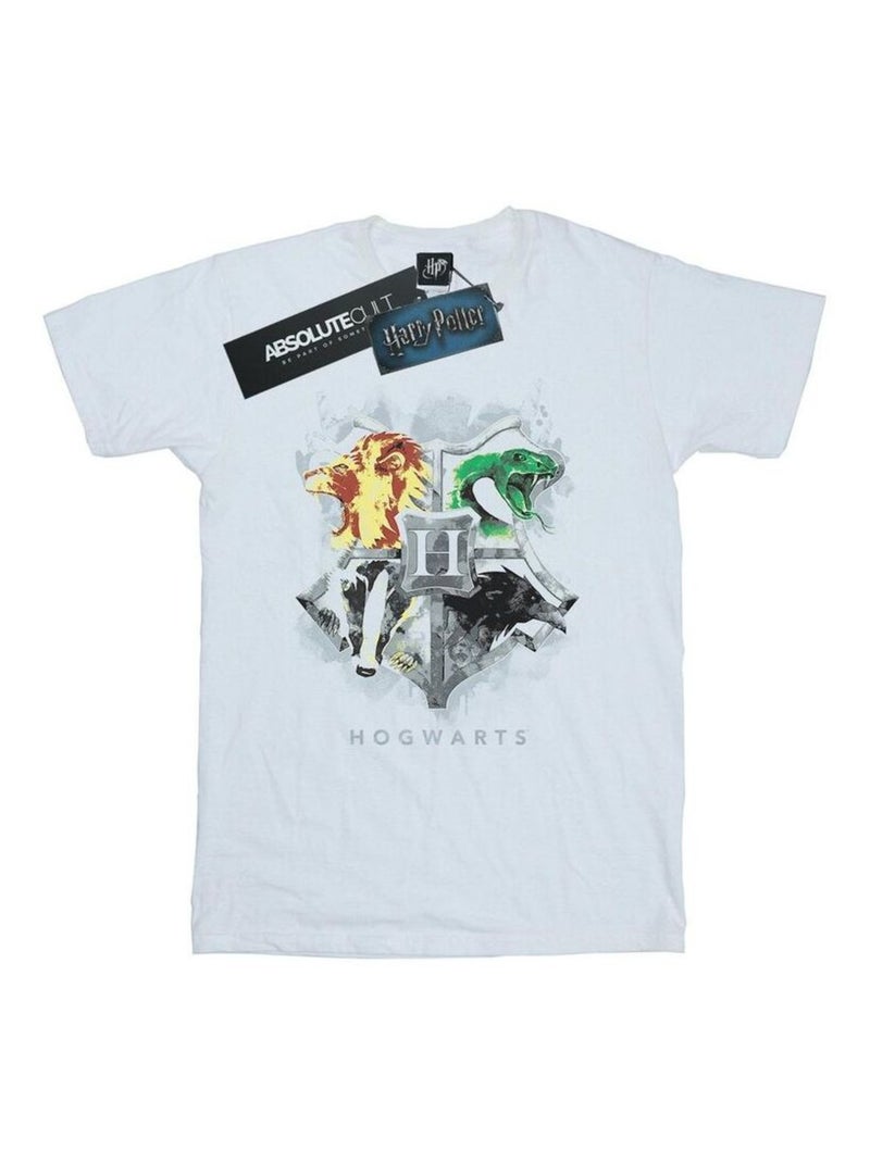 Harry Potter - T-shirt HOGWARTS Blanc - Kiabi