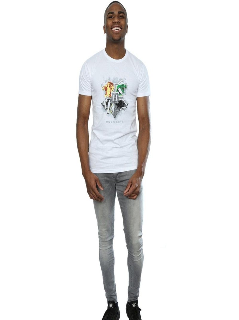 Harry Potter - T-shirt HOGWARTS Blanc - Kiabi