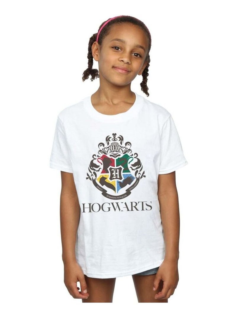 Harry Potter - T-shirt HOGWARTS Blanc - Kiabi