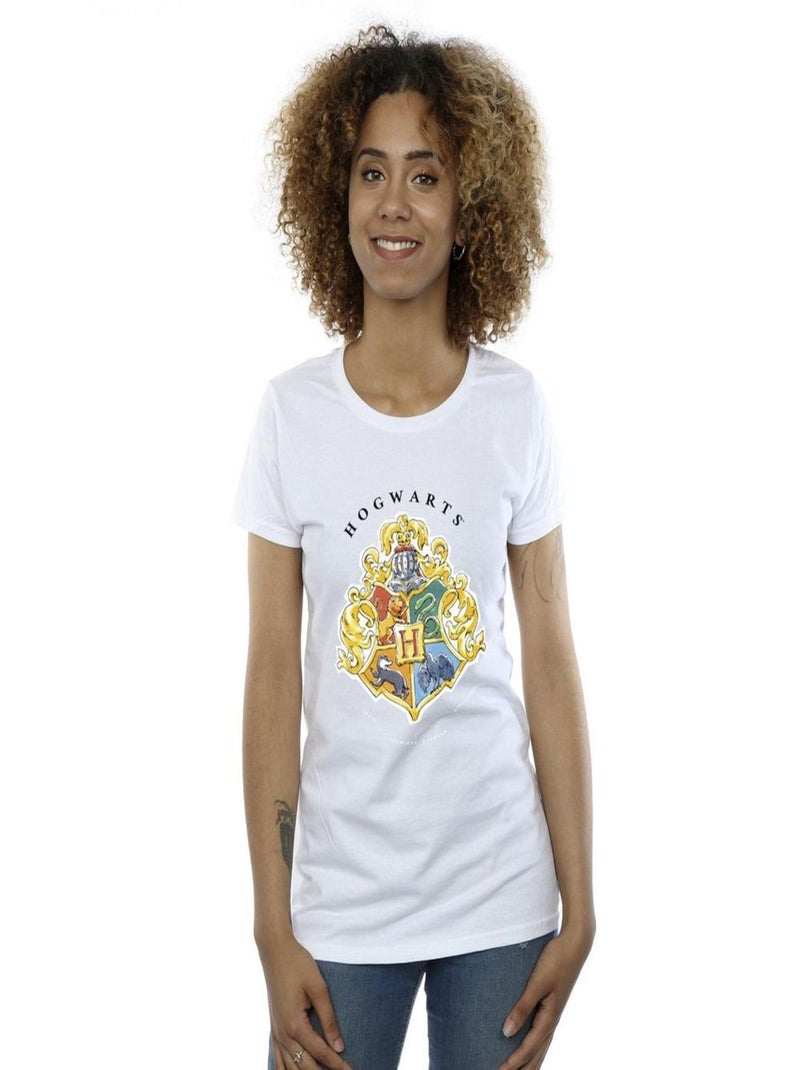 Harry Potter - T-shirt HOGWARTS Blanc - Kiabi