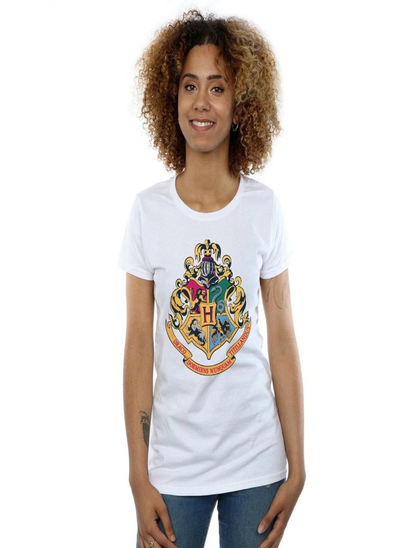 Harry Potter - T-shirt HOGWARTS Blanc - Kiabi