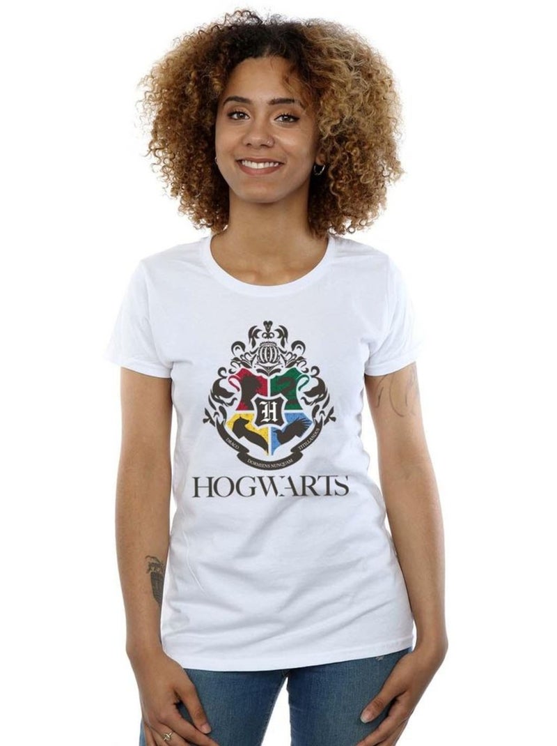 Harry Potter - T-shirt HOGWARTS Blanc - Kiabi