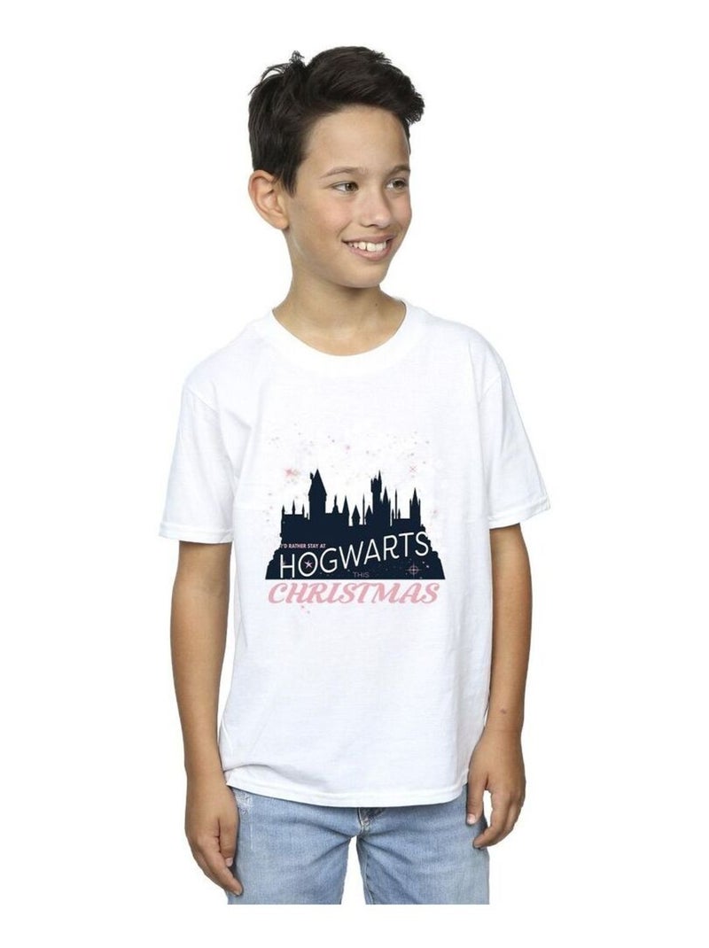 Harry Potter - T-shirt HOGWARTS Blanc - Kiabi
