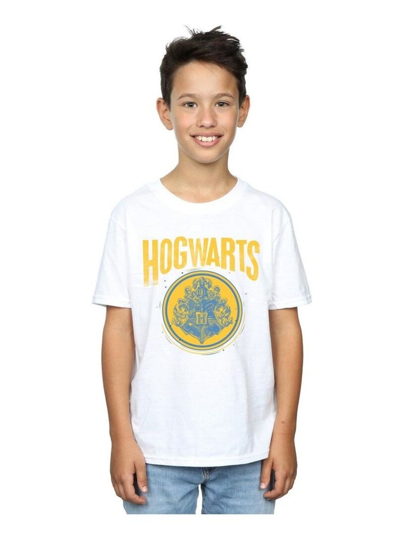 Harry Potter - T-shirt HOGWARTS Blanc - Kiabi