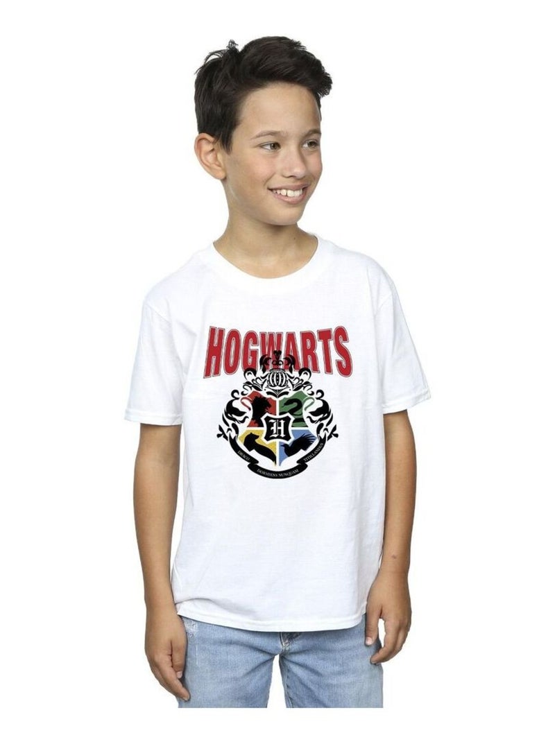 Harry Potter - T-shirt HOGWARTS Blanc - Kiabi