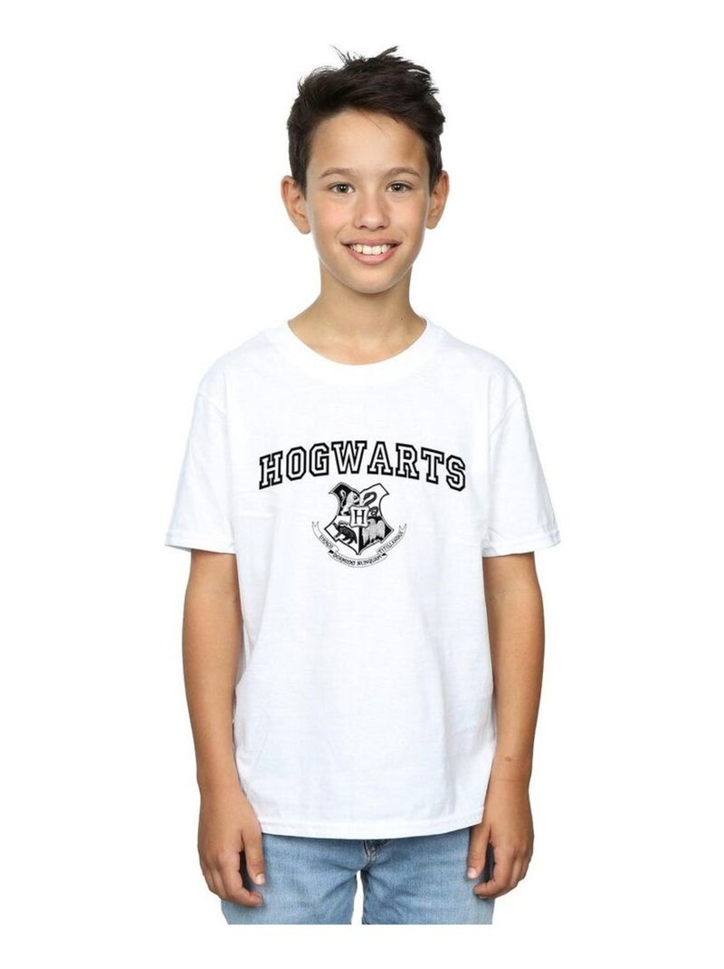 Harry Potter - T-shirt HOGWARTS Blanc - Kiabi