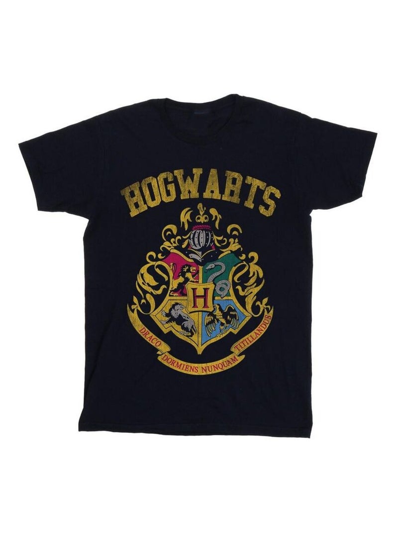 Harry Potter - T-shirt HOGWARTS Bleu marine - Kiabi