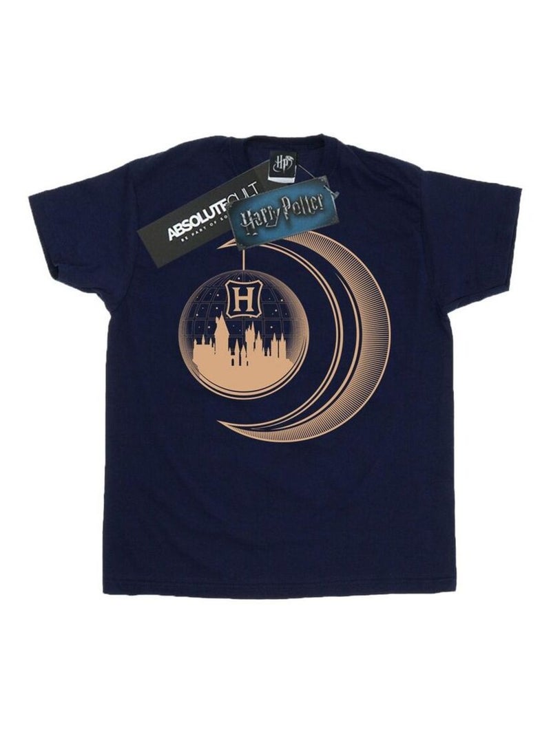 Harry Potter - T-shirt HOGWARTS Bleu marine - Kiabi