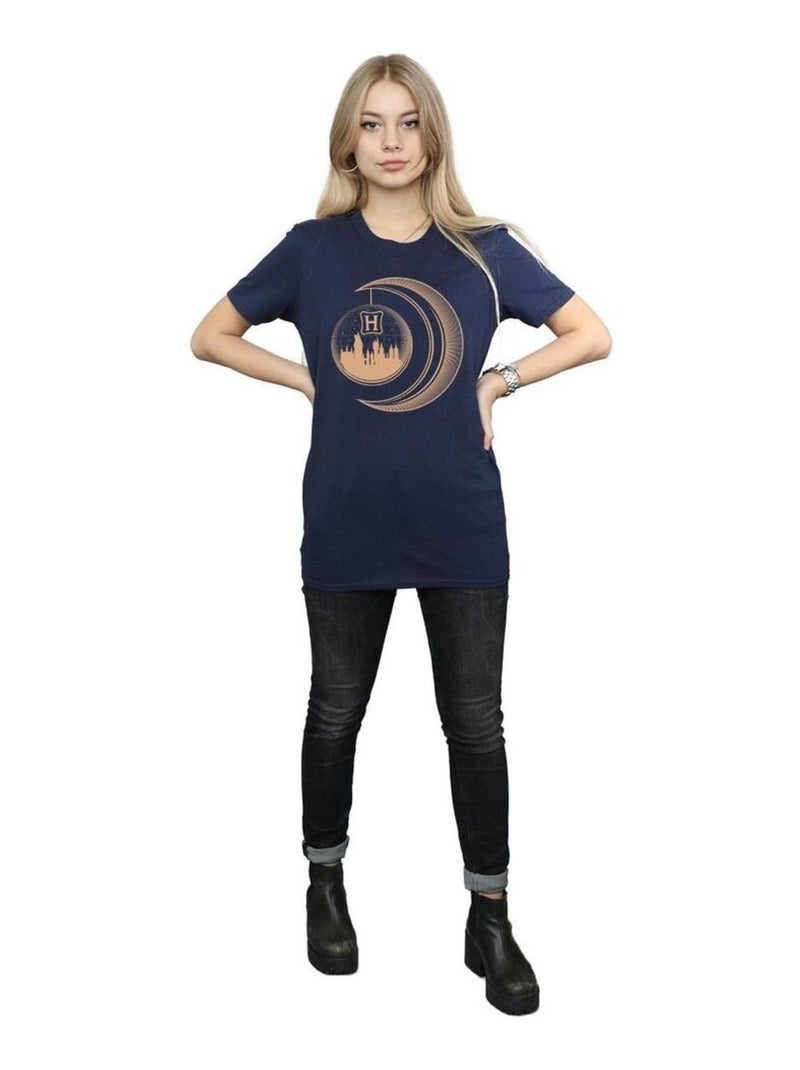 Harry Potter - T-shirt HOGWARTS Bleu marine - Kiabi