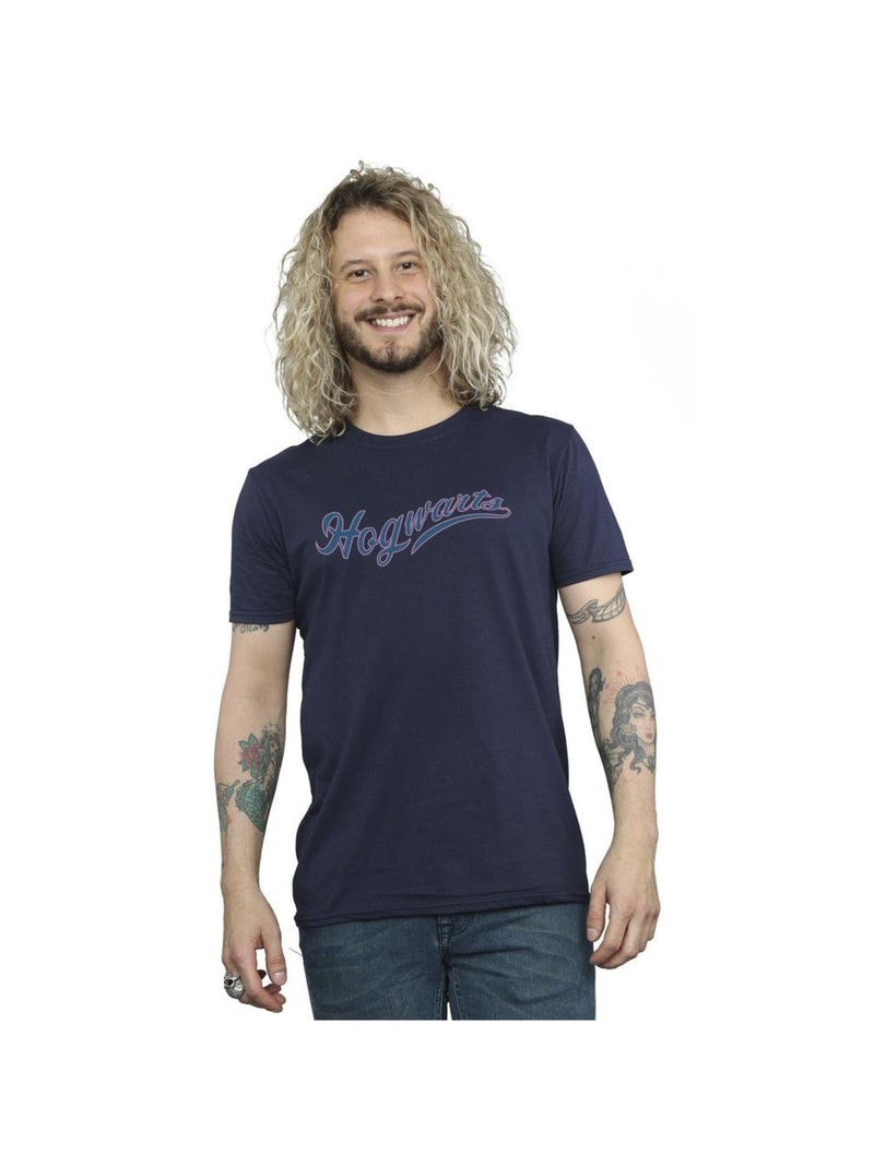 Harry Potter - T-shirt HOGWARTS Bleu marine - Kiabi