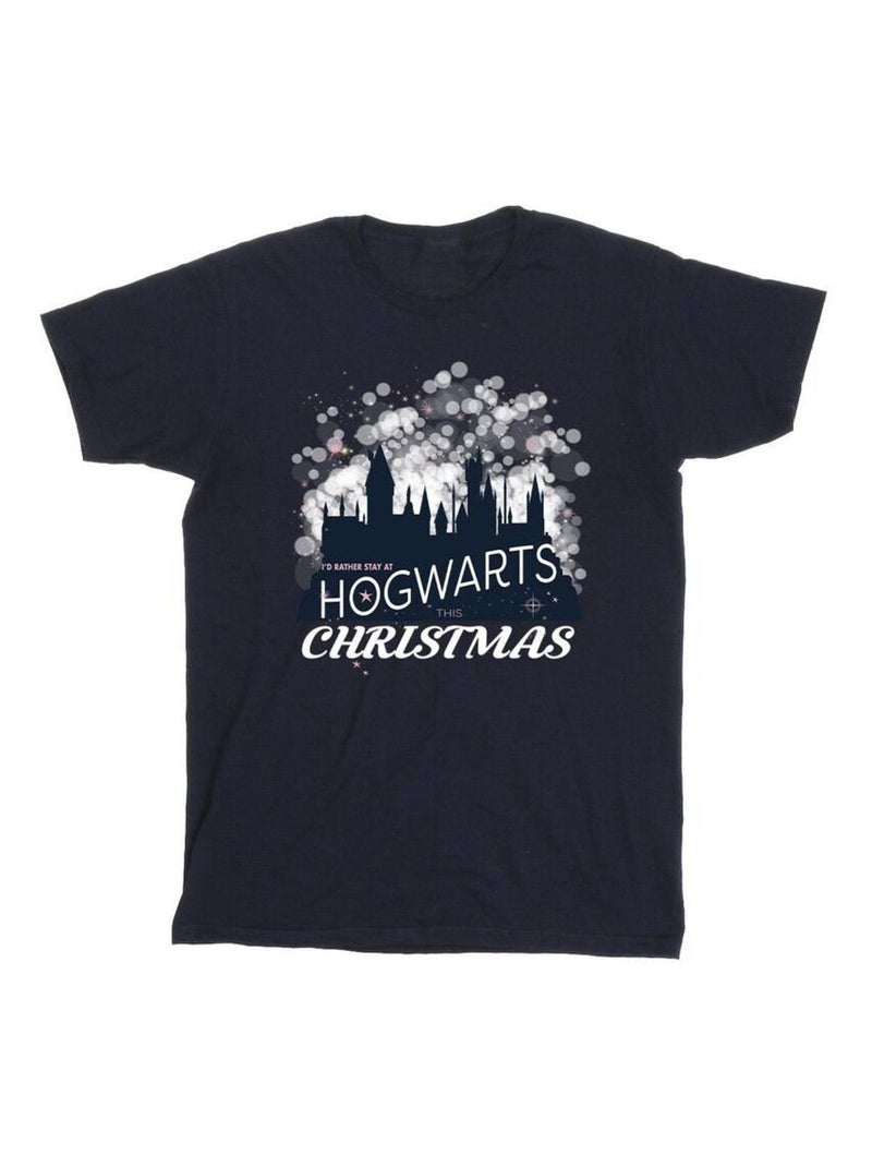 Harry Potter - T-shirt HOGWARTS Bleu marine - Kiabi