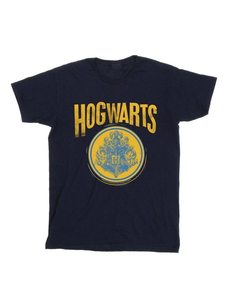 Harry Potter - T-shirt HOGWARTS Bleu marine - Kiabi