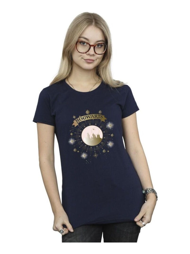 Harry Potter - T-shirt HOGWARTS Bleu marine - Kiabi