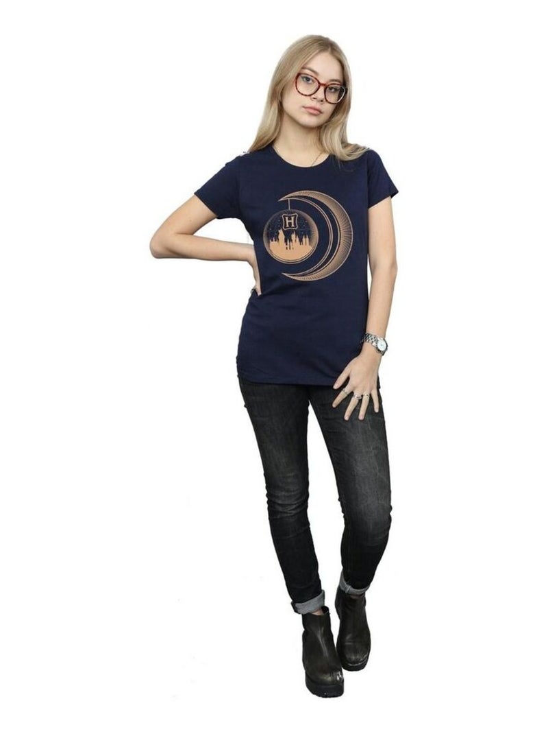 Harry Potter - T-shirt HOGWARTS Bleu marine - Kiabi