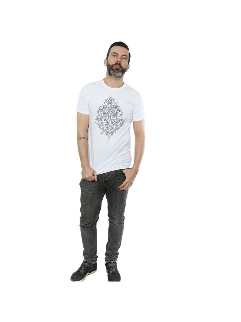 Harry Potter - T-shirt HOGWARTS DRACO DORMIENS Blanc - Kiabi