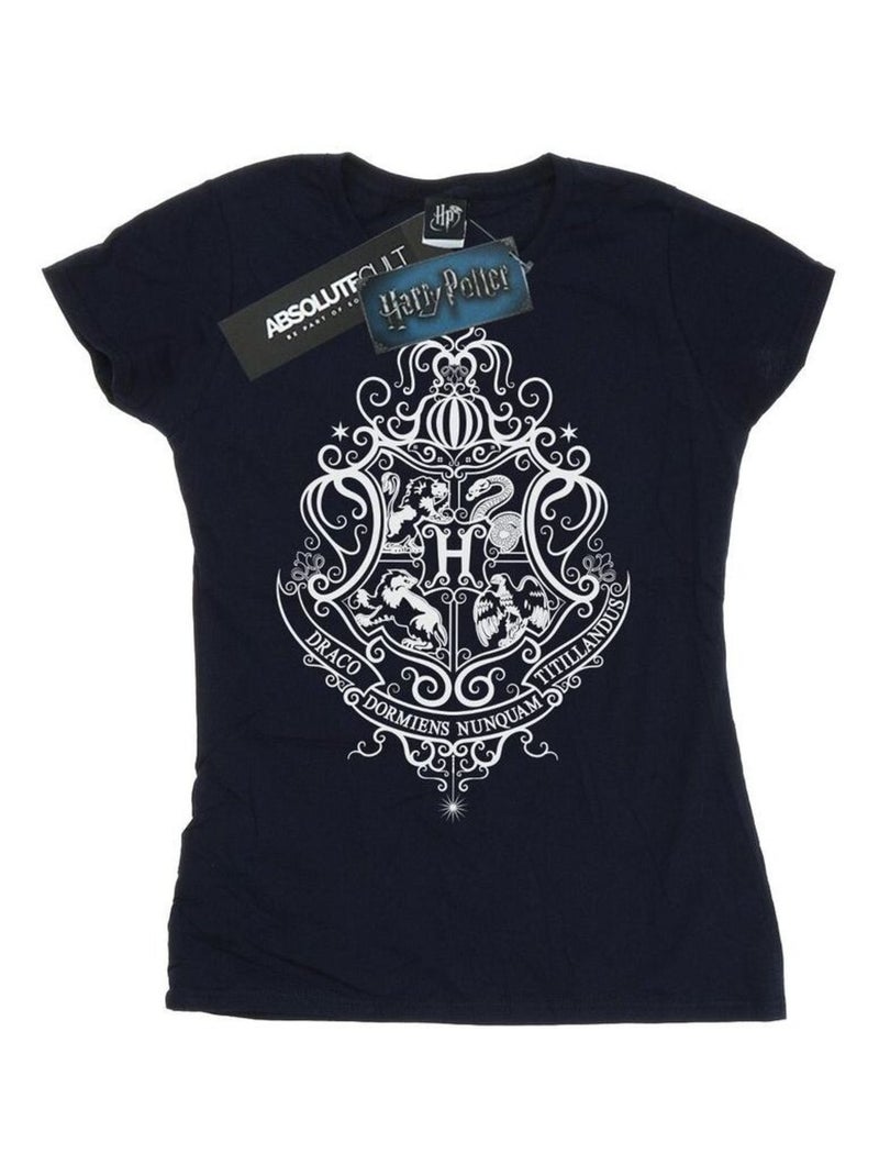 Harry Potter - T-shirt HOGWARTS DRACO DORMIENS Bleu marine - Kiabi