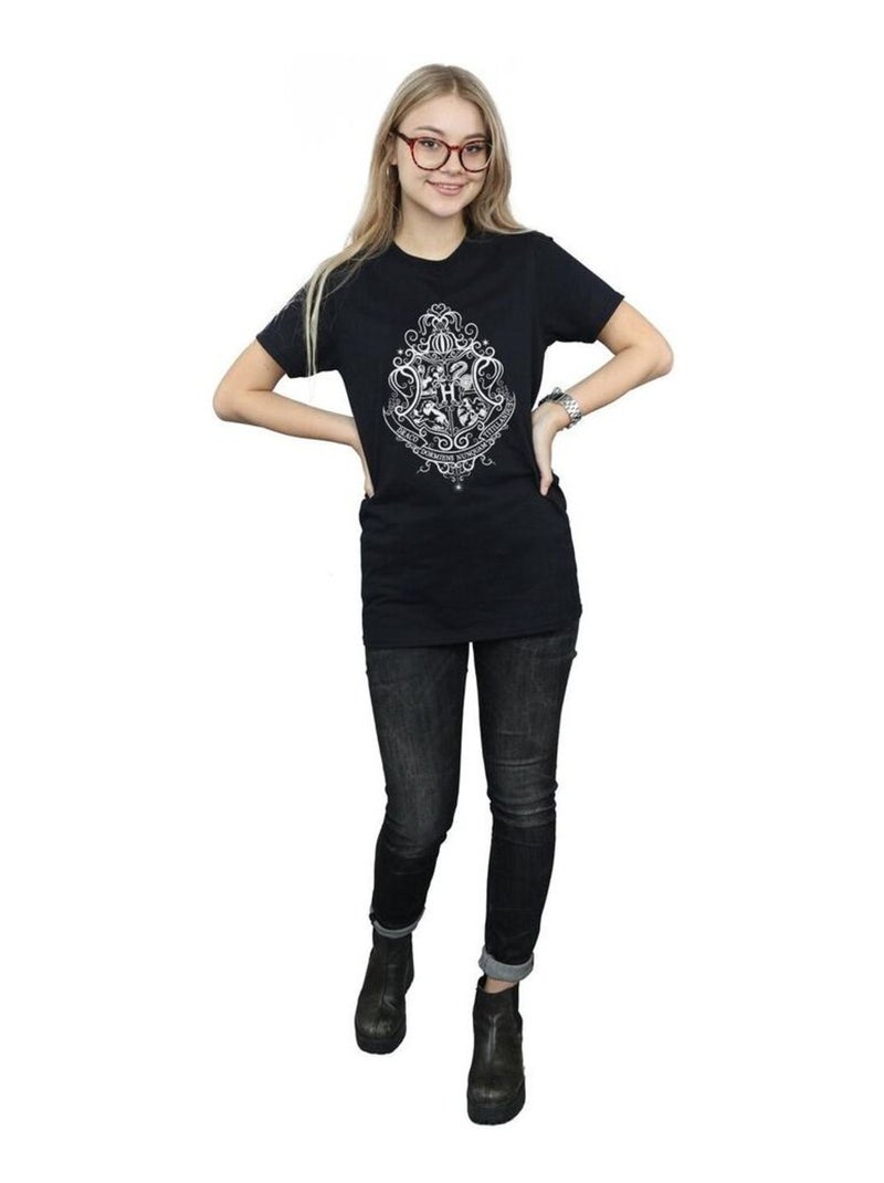 Harry Potter - T-shirt HOGWARTS DRACO DORMIENS Noir - Kiabi