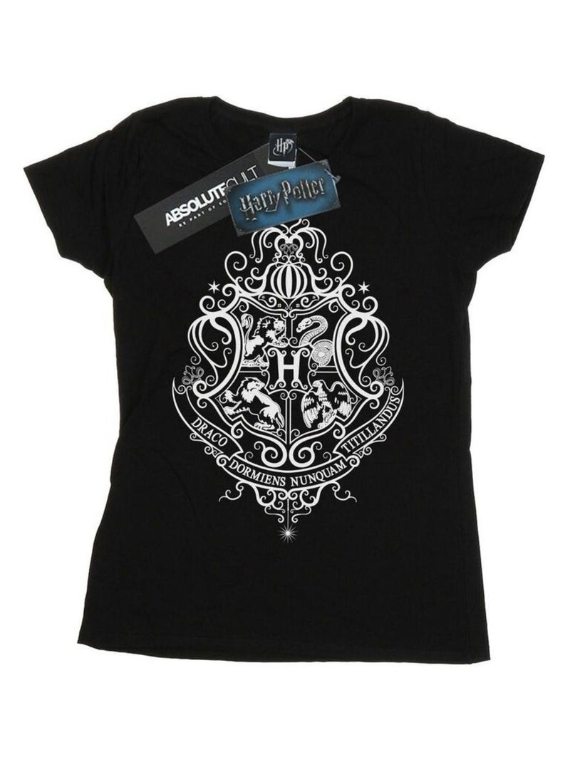 Harry Potter - T-shirt HOGWARTS DRACO DORMIENS Noir - Kiabi