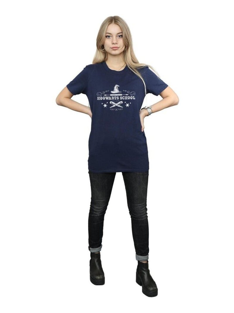 Harry Potter - T-shirt HOGWARTS FIRST YEAR Bleu marine - Kiabi