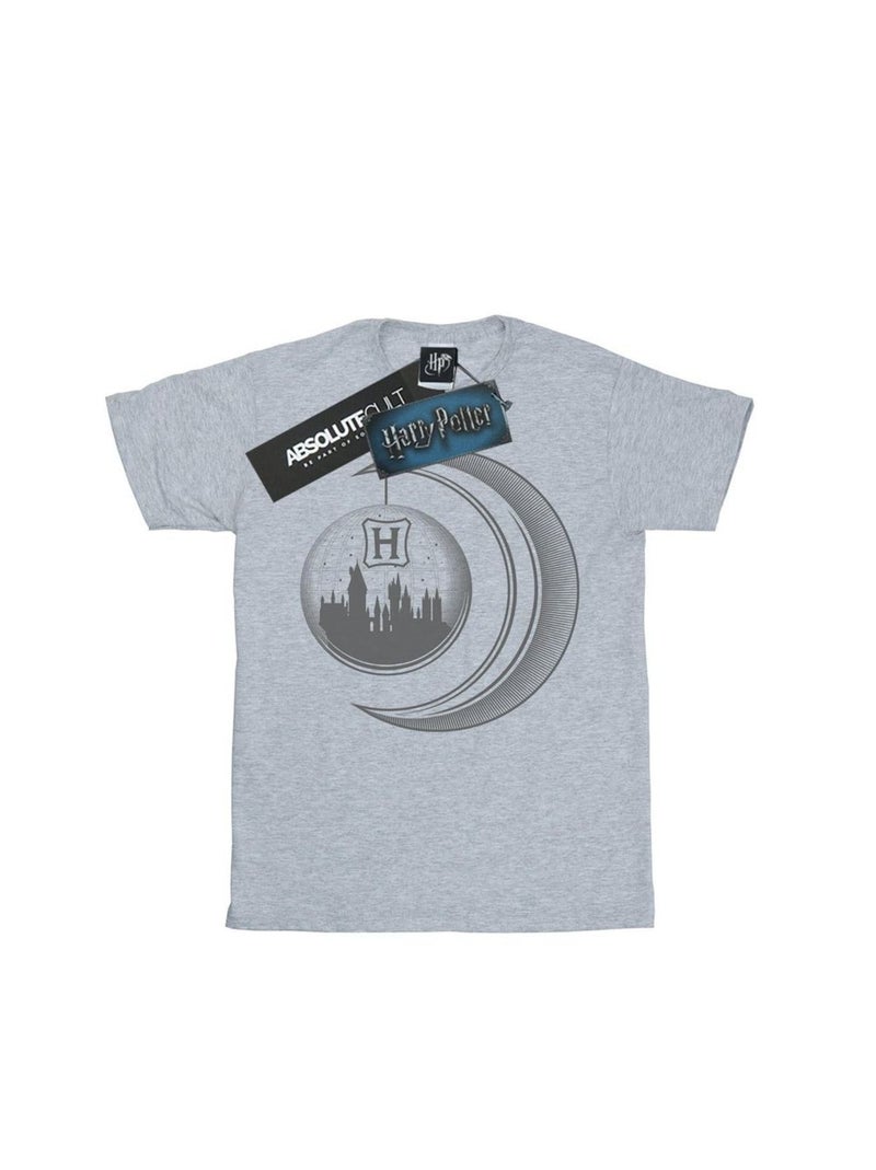 Harry Potter - T-shirt HOGWARTS Gris chiné - Kiabi
