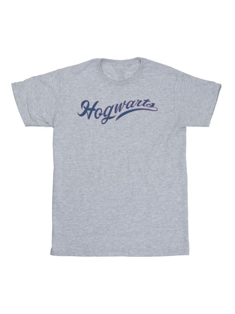 Harry Potter - T-shirt HOGWARTS Gris chiné - Kiabi