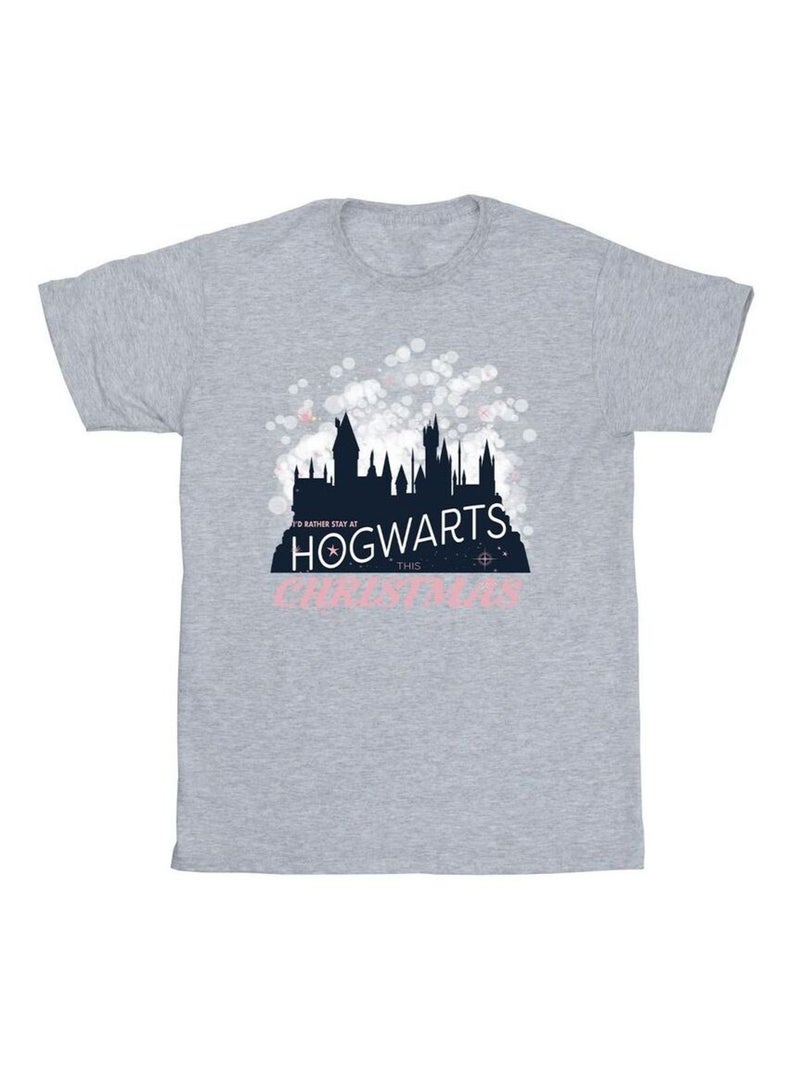 Harry Potter - T-shirt HOGWARTS Gris chiné - Kiabi
