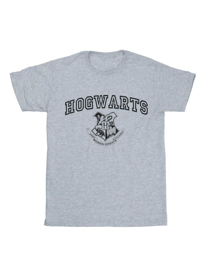Harry Potter - T-shirt HOGWARTS Gris chiné - Kiabi