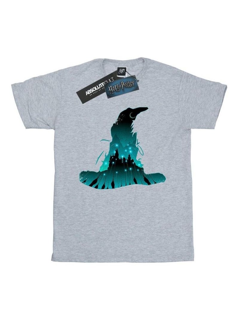Harry Potter - T-shirt HOGWARTS Gris chiné - Kiabi