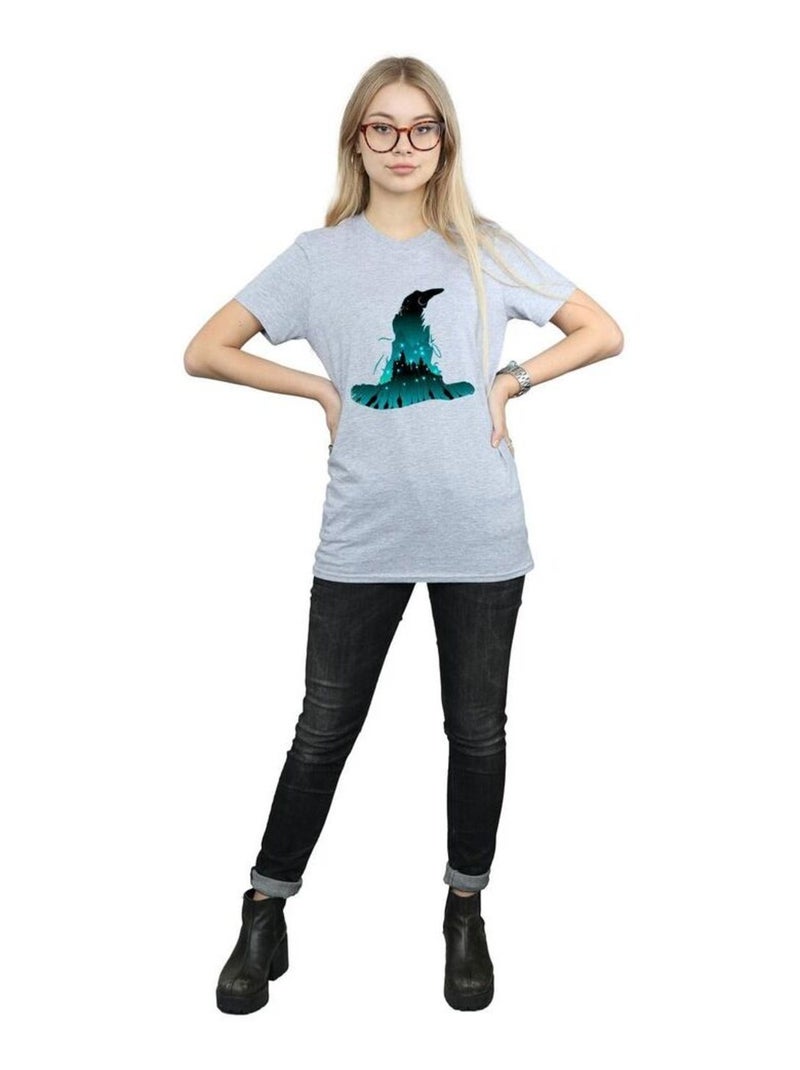 Harry Potter - T-shirt HOGWARTS Gris chiné - Kiabi