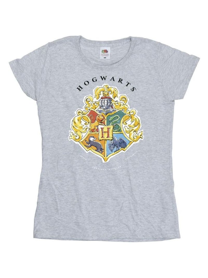 Harry Potter - T-shirt HOGWARTS Gris chiné - Kiabi