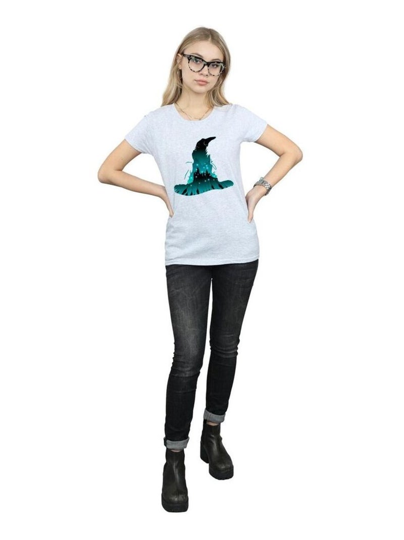 Harry Potter - T-shirt HOGWARTS Gris chiné - Kiabi