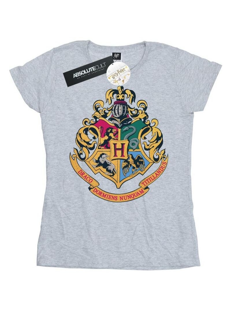 Harry Potter - T-shirt HOGWARTS Gris chiné - Kiabi