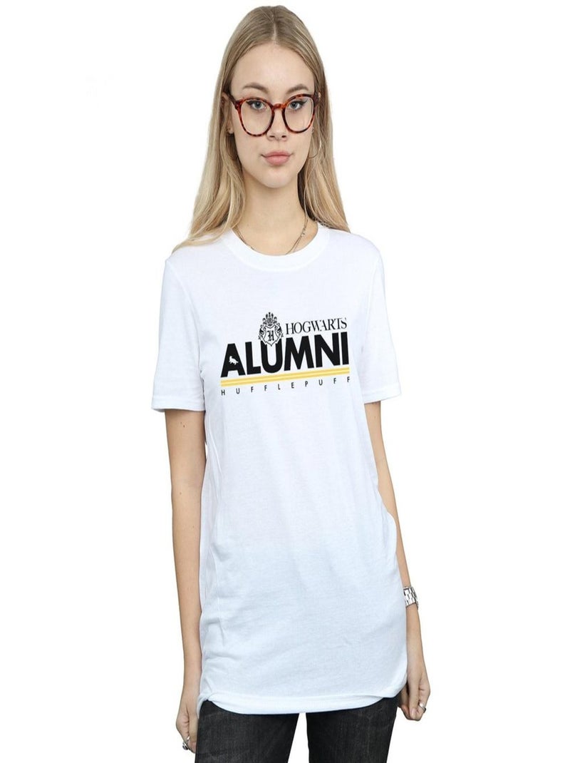 Harry Potter - T-shirt HOGWARTS HUFFLEPUFF Blanc - Kiabi