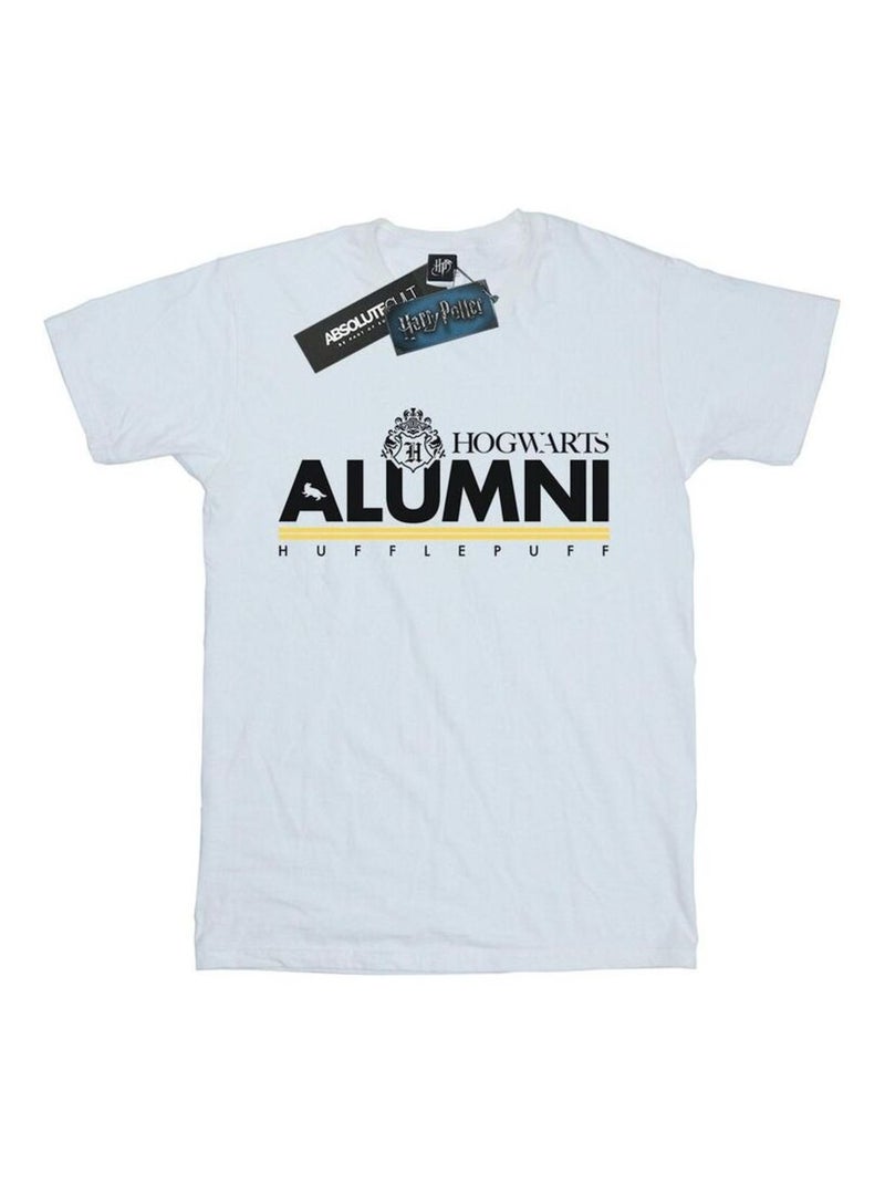 Harry Potter - T-shirt HOGWARTS HUFFLEPUFF Blanc - Kiabi