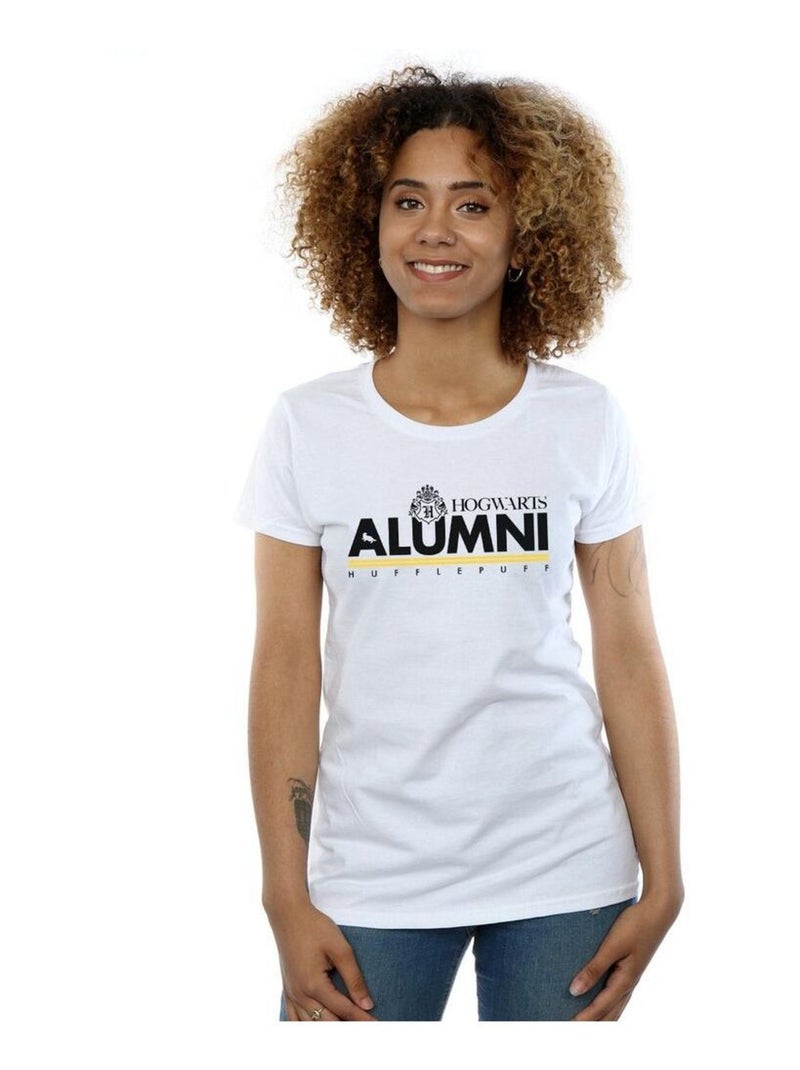 Harry Potter - T-shirt HOGWARTS HUFFLEPUFF Blanc - Kiabi