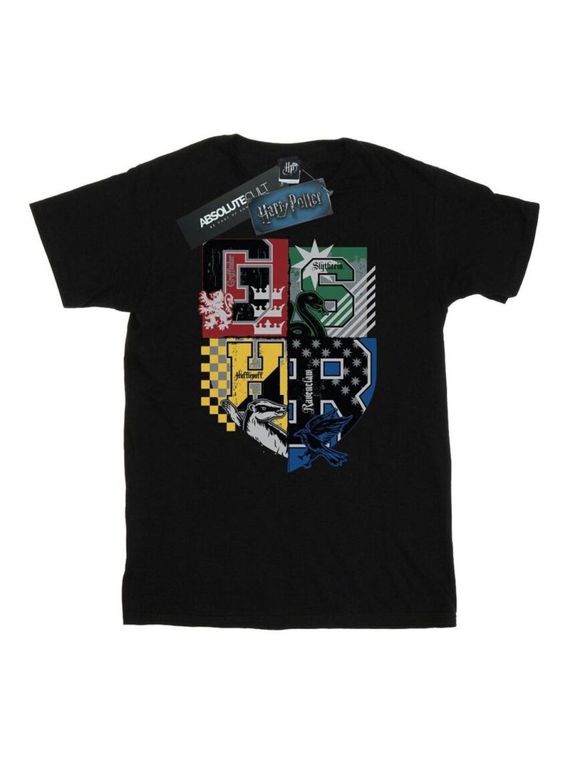 Harry Potter - T-shirt HOGWARTS Noir - Kiabi