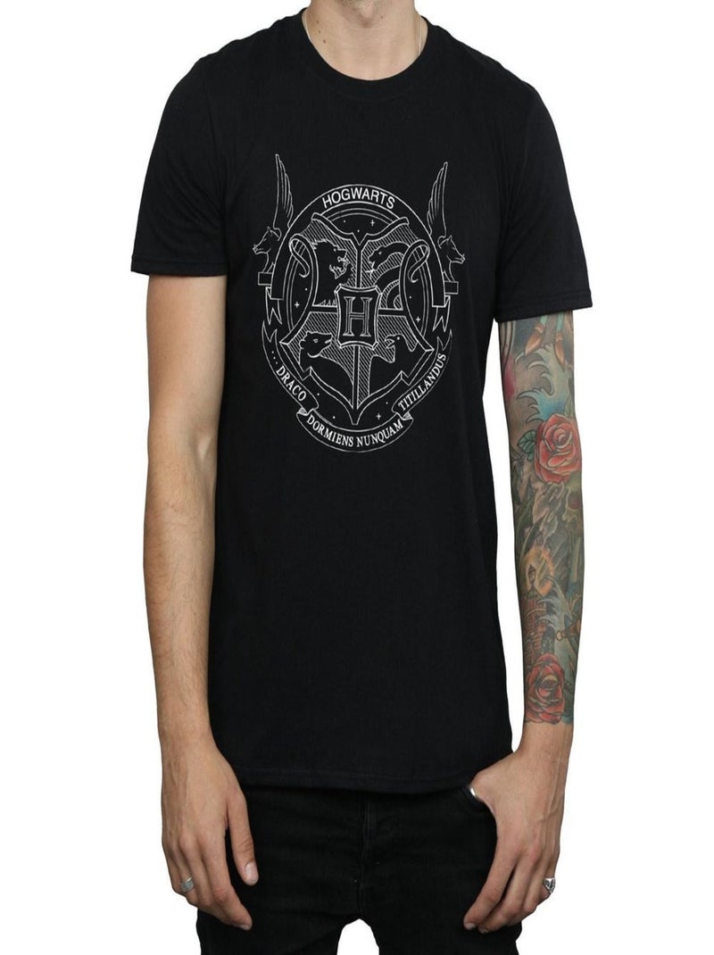 Harry Potter - T-shirt HOGWARTS Noir - Kiabi